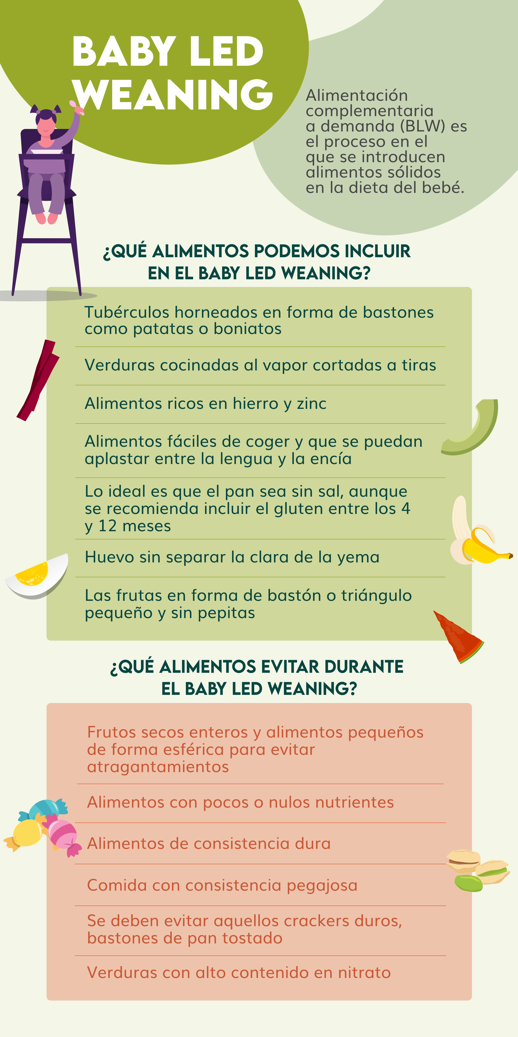 Baby led weaning: todo lo que debes saber del blw