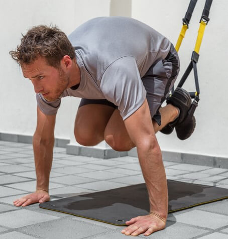 ejercicios con TRX abdominales