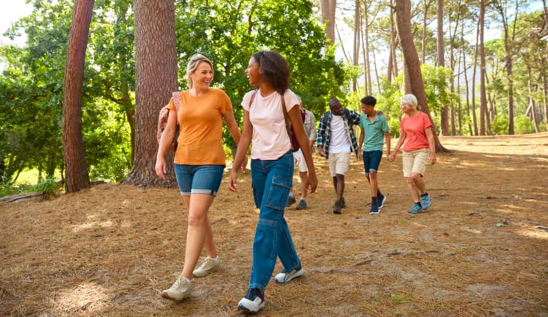 actividades al aire libre caminando