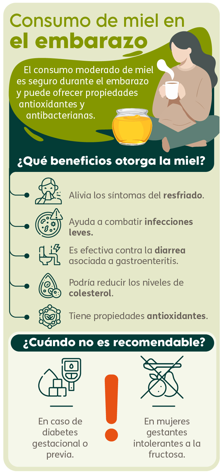 Infografía - Miel y embarazo