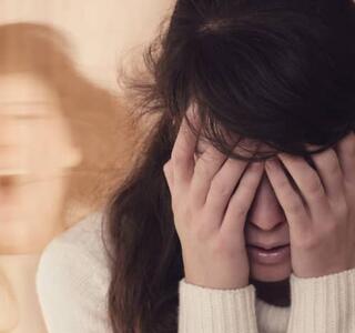 Mujer con un trastorno esquizoafectivo