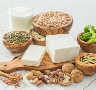 menú sin proteina animal