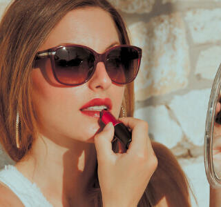 Tomar el sol con maquillaje