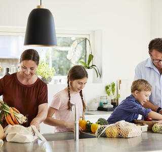 compra semanal con niños