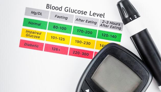tabla de niveles de glucosa en sangre