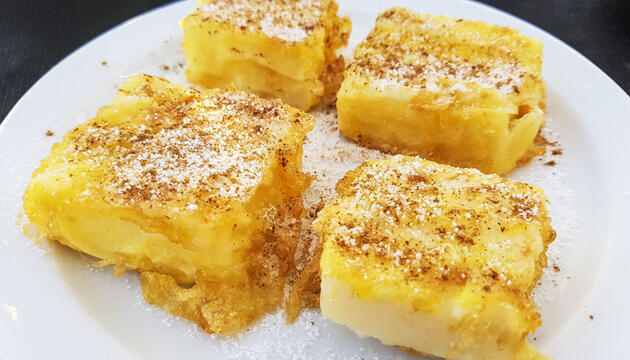 Receta de leche frita sin azúcar Receta de leche frita sin azúcar