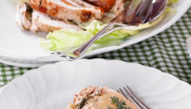 Receta: redondo de ternera con manzana y pasas Receta: redondo de ternera con manzana y pasas