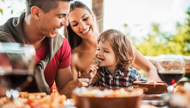 Menú infantil de los restaurantes a prueba menú para niños