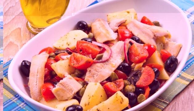 Receta: ensalada de caballa ensalada de tomate