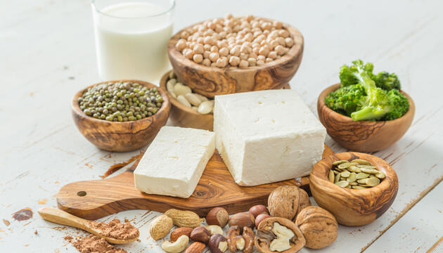 Menú completo para días sin proteína animal Proteína vegetal