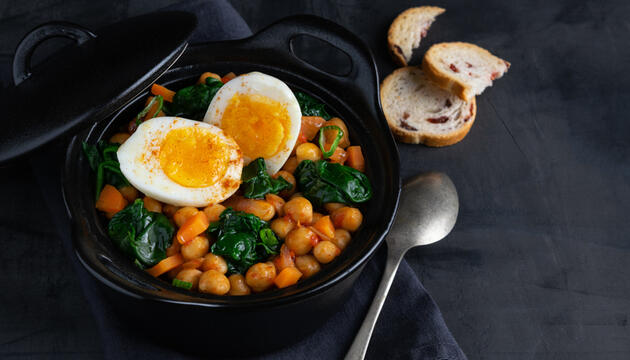 Receta de garbanzos con espinacas Receta de garbanzos con espinacas