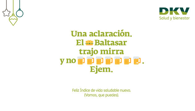 Una aclaración, el Rey Baltasar trajo mirra, no birra. Ejem. Una aclaración, el Rey Baltasar trajo mirra, no birra. Ejem.