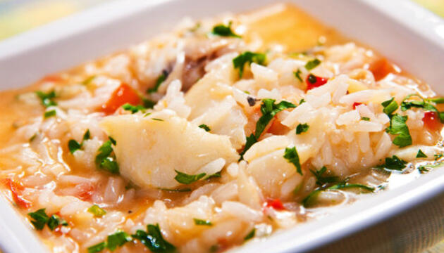 Receta de Arroz con bacalao Arroz con bacalao