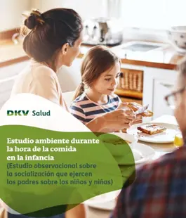 Ambiente durante la hora de la comida en la infancia